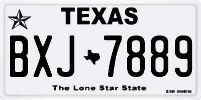 TX license plate BXJ7889