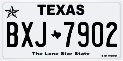 TX license plate BXJ7902