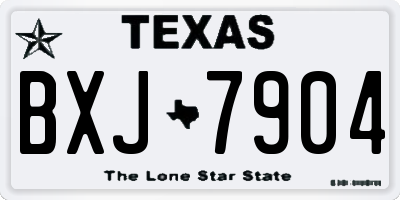 TX license plate BXJ7904