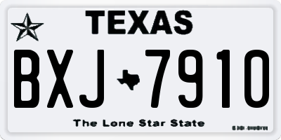 TX license plate BXJ7910