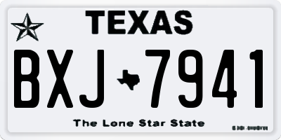 TX license plate BXJ7941
