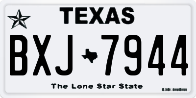 TX license plate BXJ7944