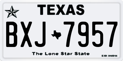TX license plate BXJ7957