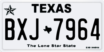 TX license plate BXJ7964