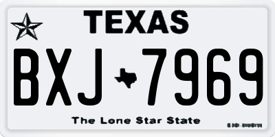 TX license plate BXJ7969