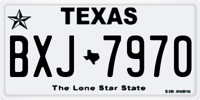TX license plate BXJ7970