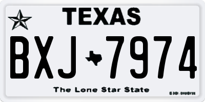 TX license plate BXJ7974