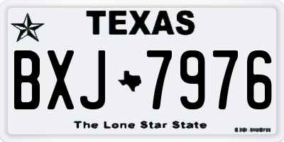 TX license plate BXJ7976