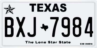 TX license plate BXJ7984