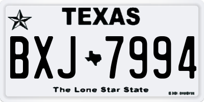 TX license plate BXJ7994
