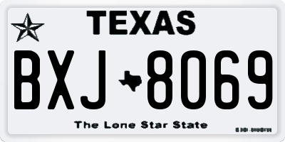TX license plate BXJ8069
