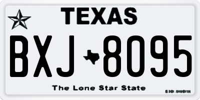 TX license plate BXJ8095