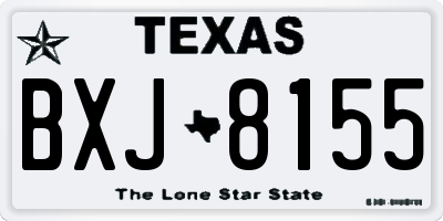 TX license plate BXJ8155