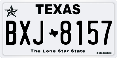 TX license plate BXJ8157