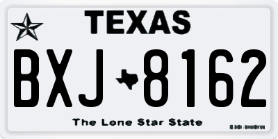 TX license plate BXJ8162