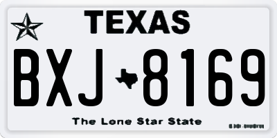TX license plate BXJ8169