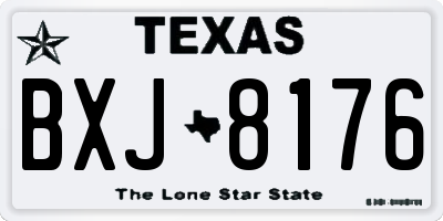 TX license plate BXJ8176