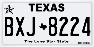 TX license plate BXJ8224