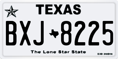 TX license plate BXJ8225