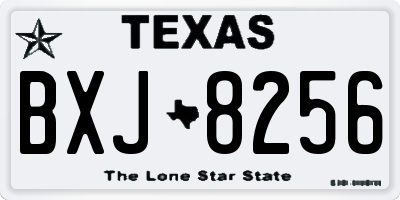 TX license plate BXJ8256