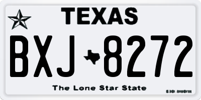 TX license plate BXJ8272