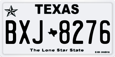 TX license plate BXJ8276