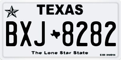 TX license plate BXJ8282