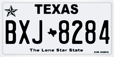TX license plate BXJ8284