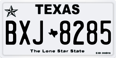 TX license plate BXJ8285