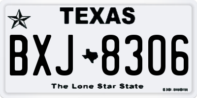 TX license plate BXJ8306