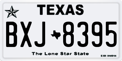 TX license plate BXJ8395