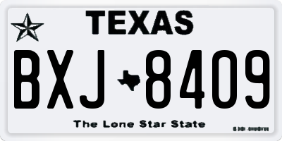 TX license plate BXJ8409