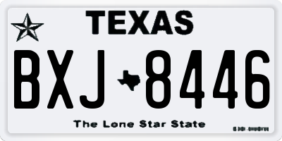 TX license plate BXJ8446