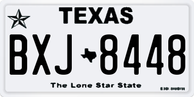 TX license plate BXJ8448