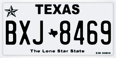 TX license plate BXJ8469