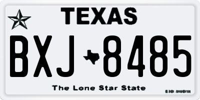 TX license plate BXJ8485