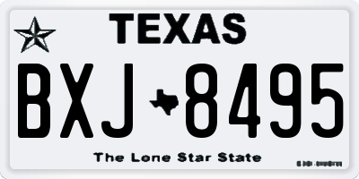 TX license plate BXJ8495