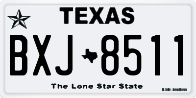 TX license plate BXJ8511
