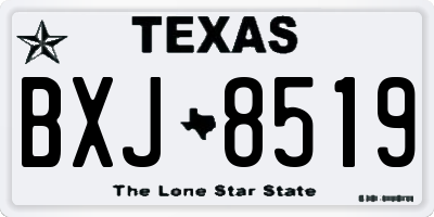 TX license plate BXJ8519