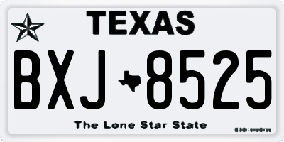 TX license plate BXJ8525