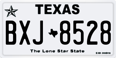 TX license plate BXJ8528