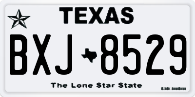 TX license plate BXJ8529