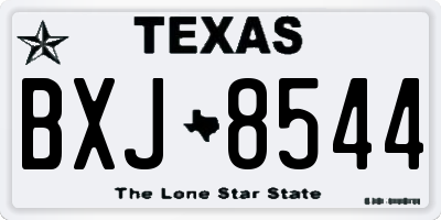 TX license plate BXJ8544