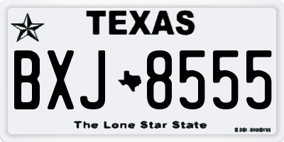 TX license plate BXJ8555