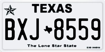 TX license plate BXJ8559