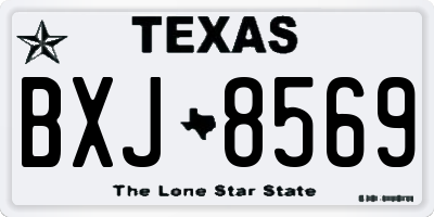 TX license plate BXJ8569