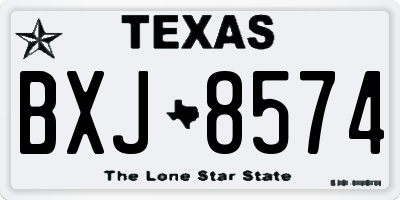 TX license plate BXJ8574