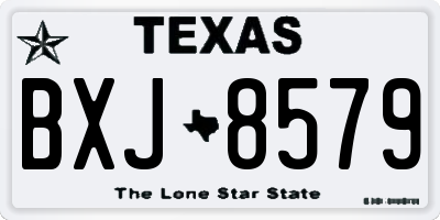 TX license plate BXJ8579