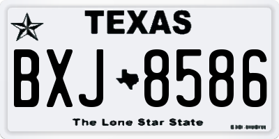 TX license plate BXJ8586