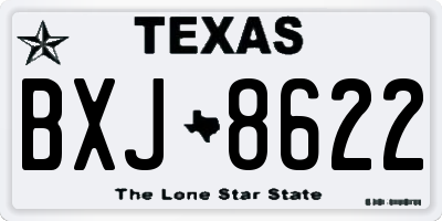 TX license plate BXJ8622